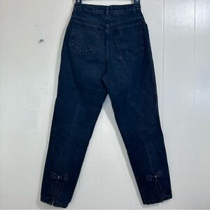 RIO by Sylvia Maison Jeans High Rise Charcoal Tapered Bow Ankle Denim Size 7